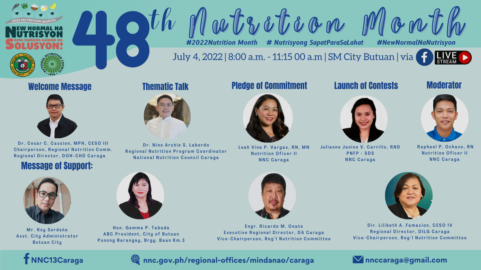48th Nutrition Month Regional Kickoff 2022