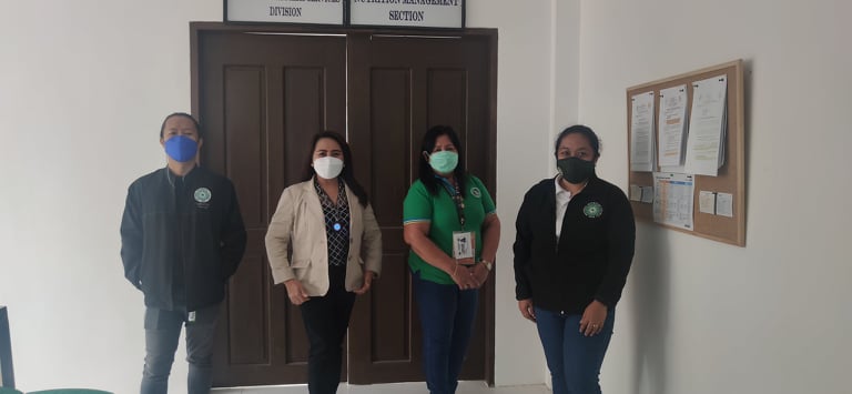 NNC Caraga with the DNPC of Surigao del Norte, Ms. Marissa Solloso during the MAC avisit on October 14, 2021