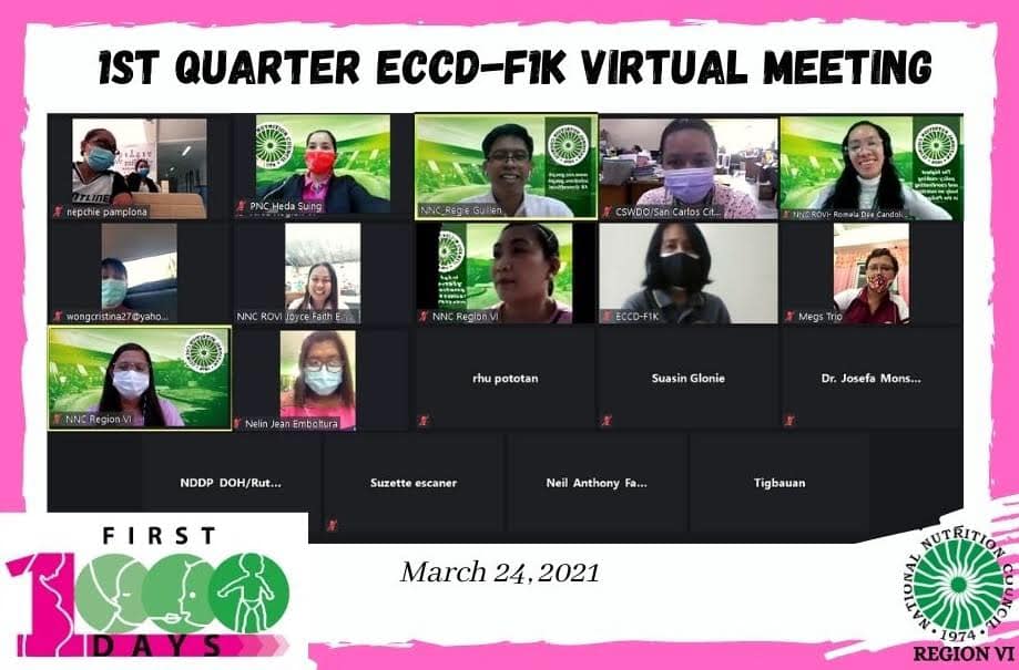 1st Quarter ECCD F1K Virtual Meeting