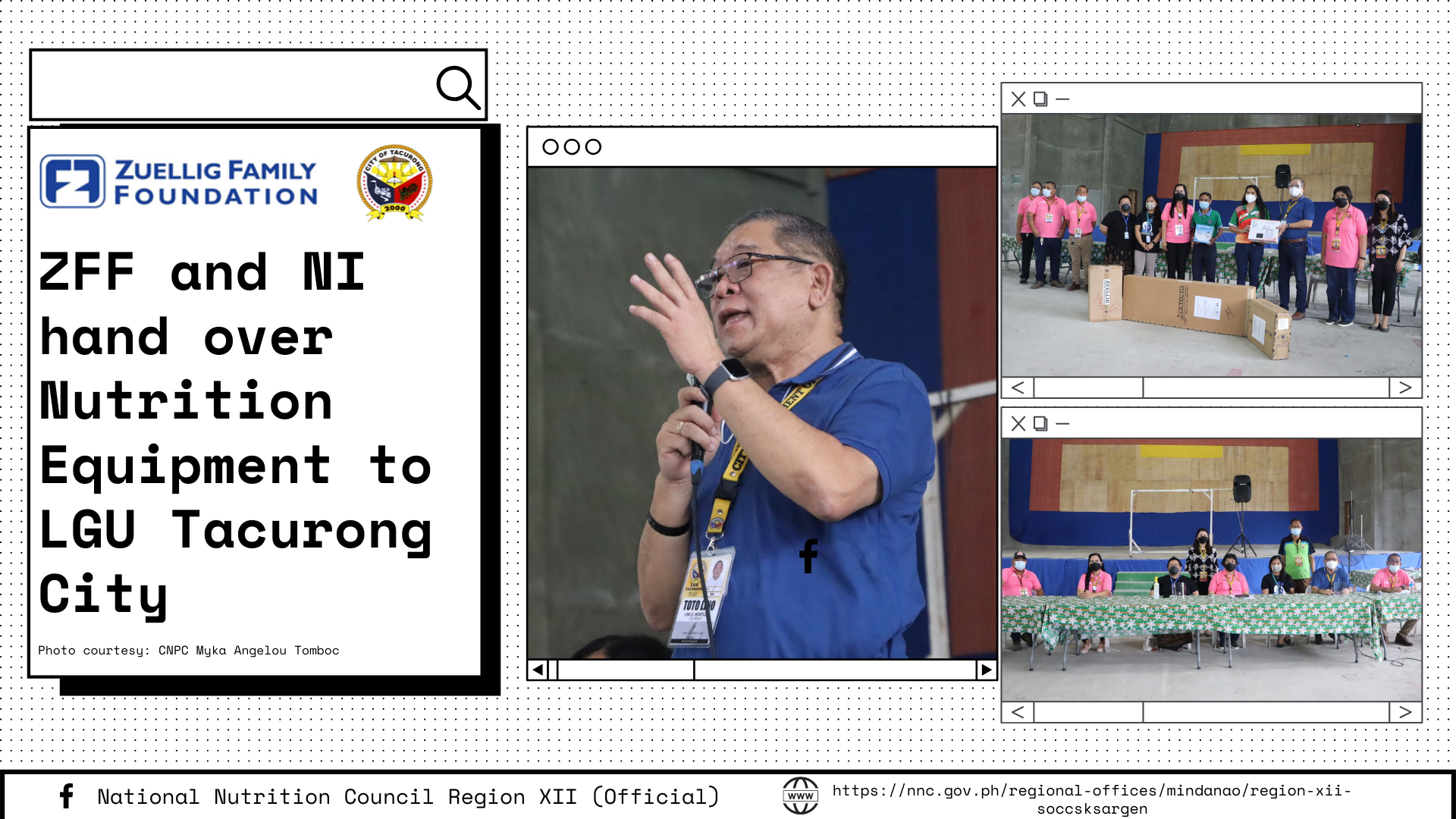 Hand over of measuring equipment to LGU Tacurong