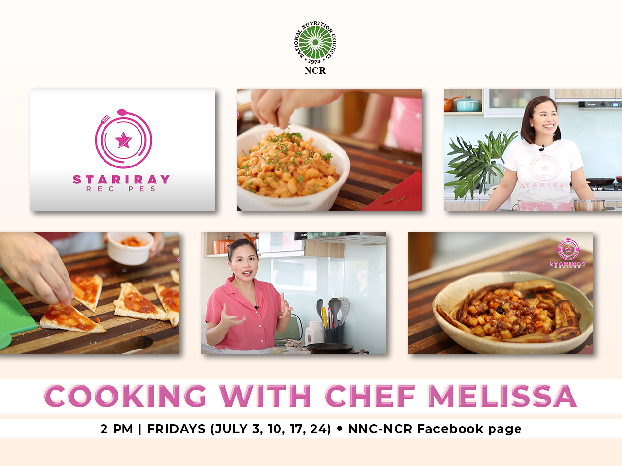 Announcement Cooking with Chef Melissa