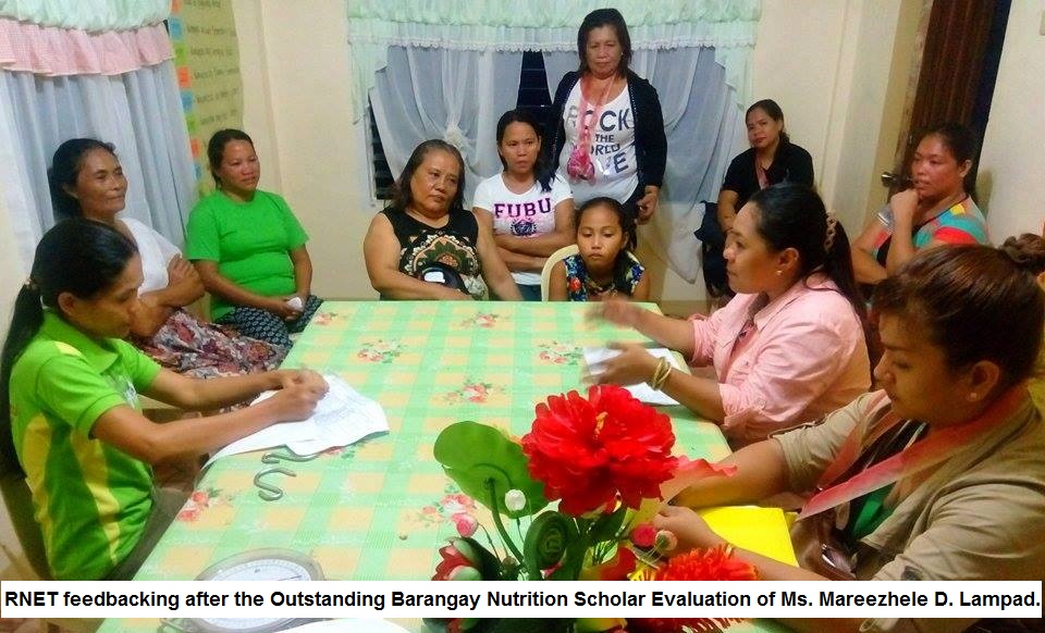 RNET feedbacking after OBNS Evaluation of Ms. Lampad of Surigao del Norte
