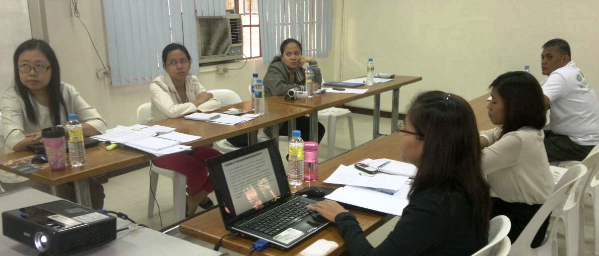 NNC NCR Regional Office discussuing 5s plus 2 system in their staff meeting