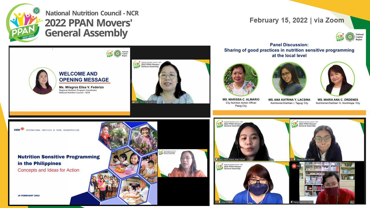 PPAN Movers' General Assembly held on February 15, 2022 via Zoom platform