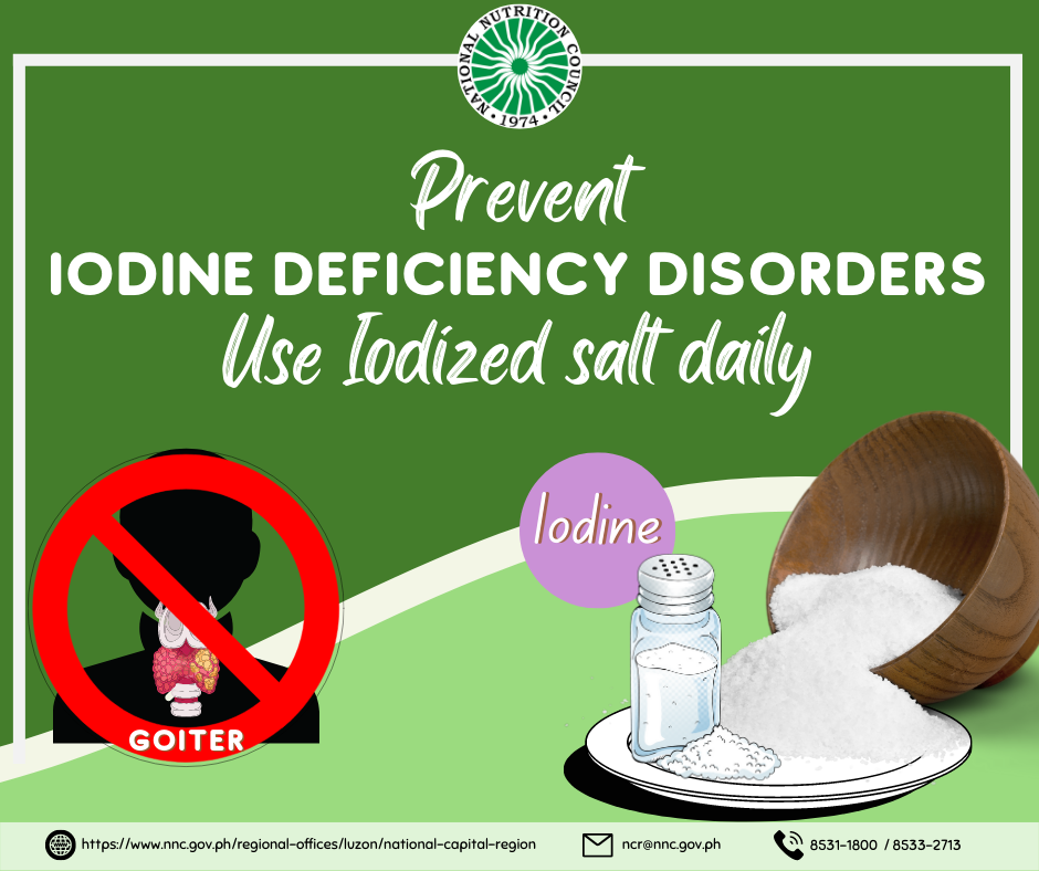 Prevent Iodine Deficiency Disorder, Use Iodized Salt Daily