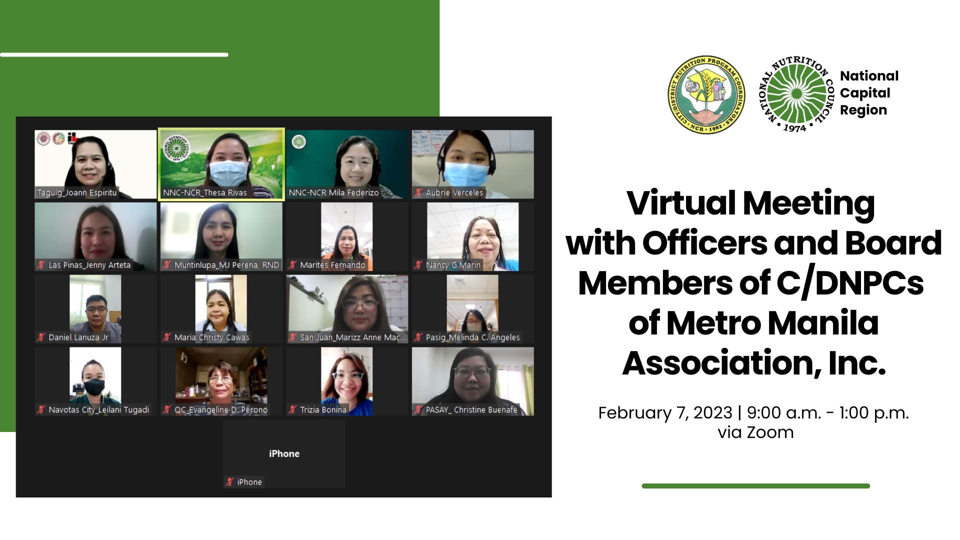 CDNPC Meeting 7Feb23