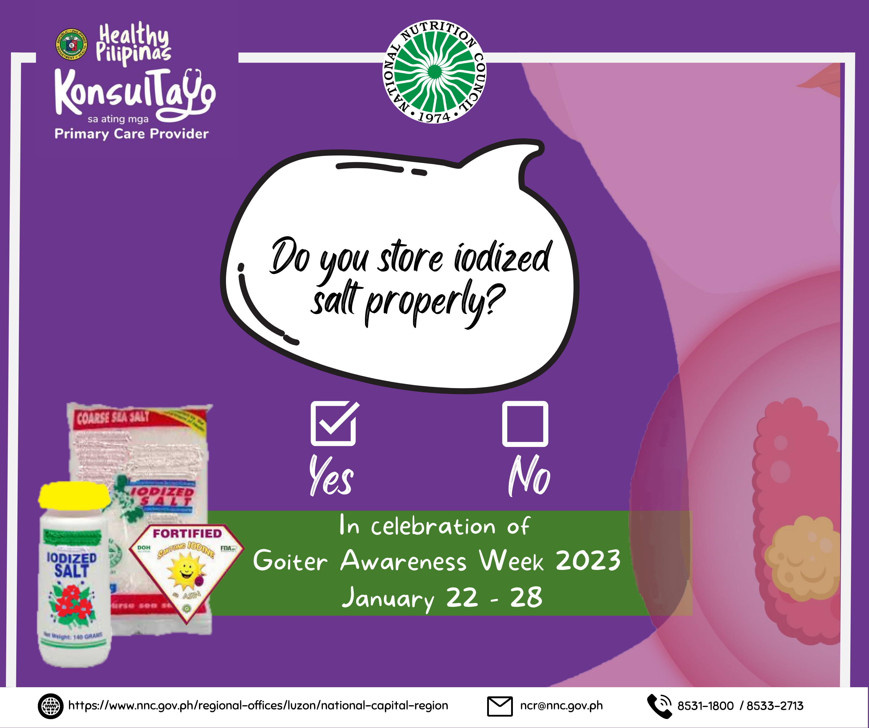 GAW SMC Do you store Iodized salt properly