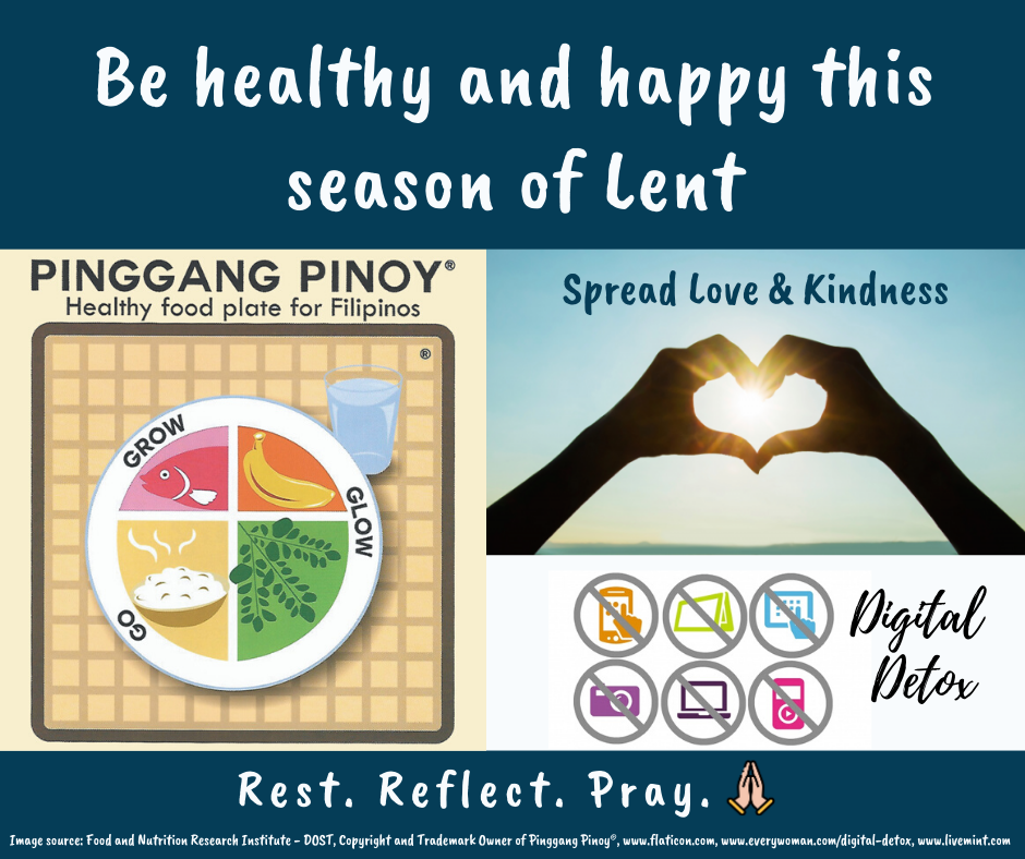 Be healthy and happy this season of Lent