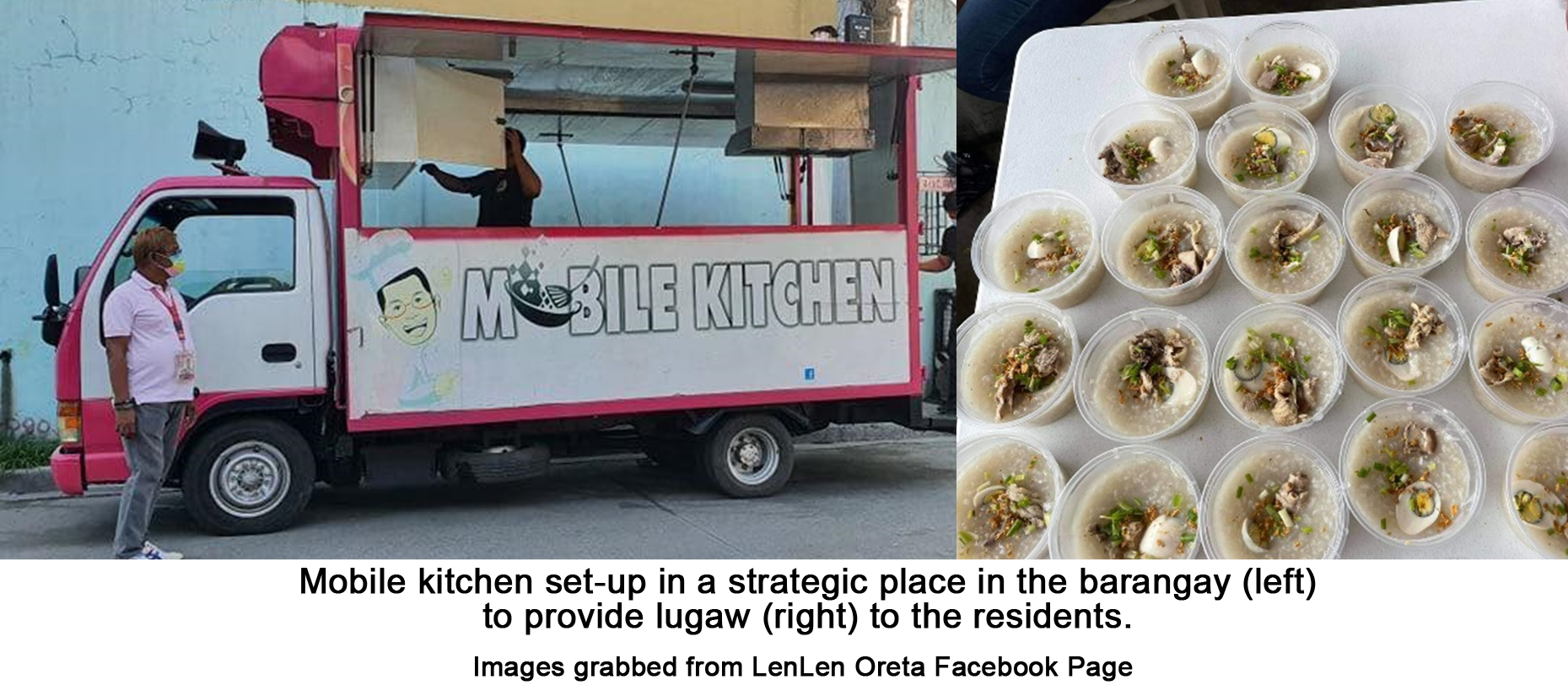 Kalingang Malabonian Lugaw is Essential Project with caption