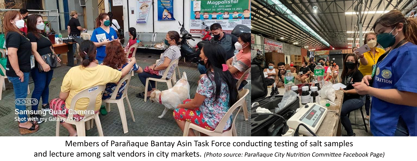 Monitoring of Paranaque Bantay Asin Task Force with caption