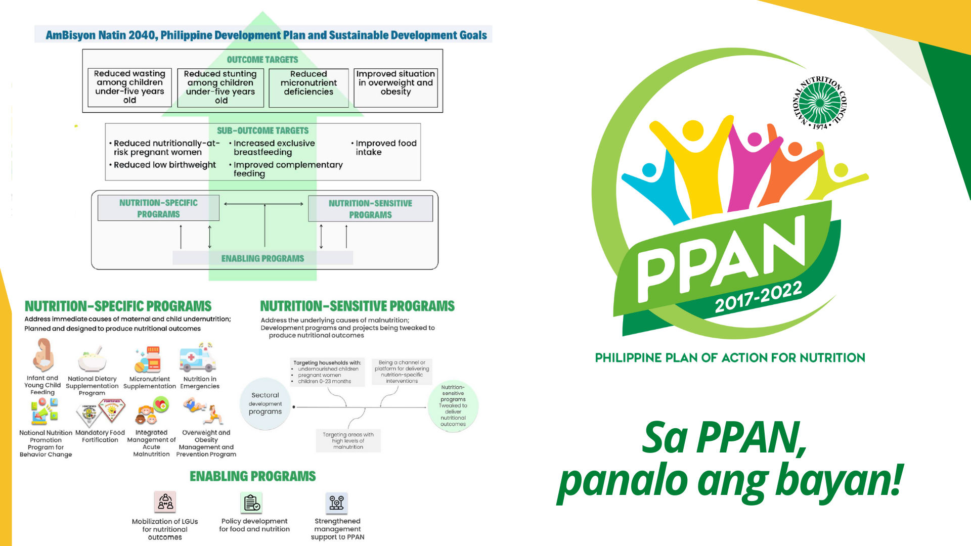 Moving PPAN forward for better nutrition outcomes