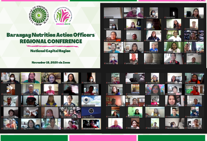 Participant of Barangay Nutrition Action Officers' Regional Conference