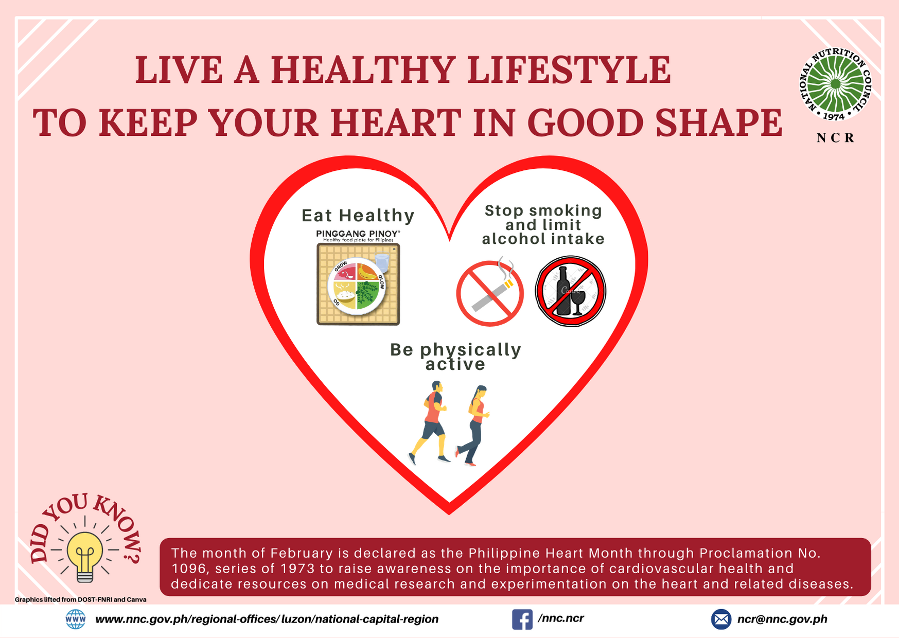Live a healthy lifestyle to keep your heart in good shape 