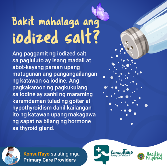 Bakit mahalaga ang iodized salt?