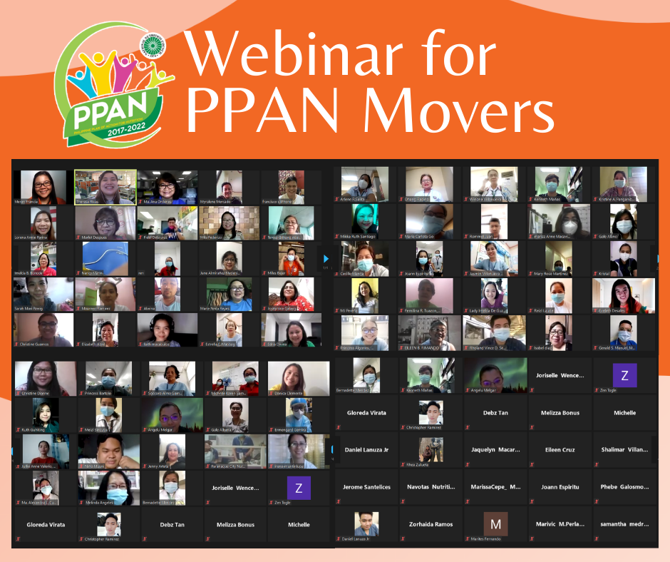 Participants and facilitators of the Webinar for PPAN Movers
