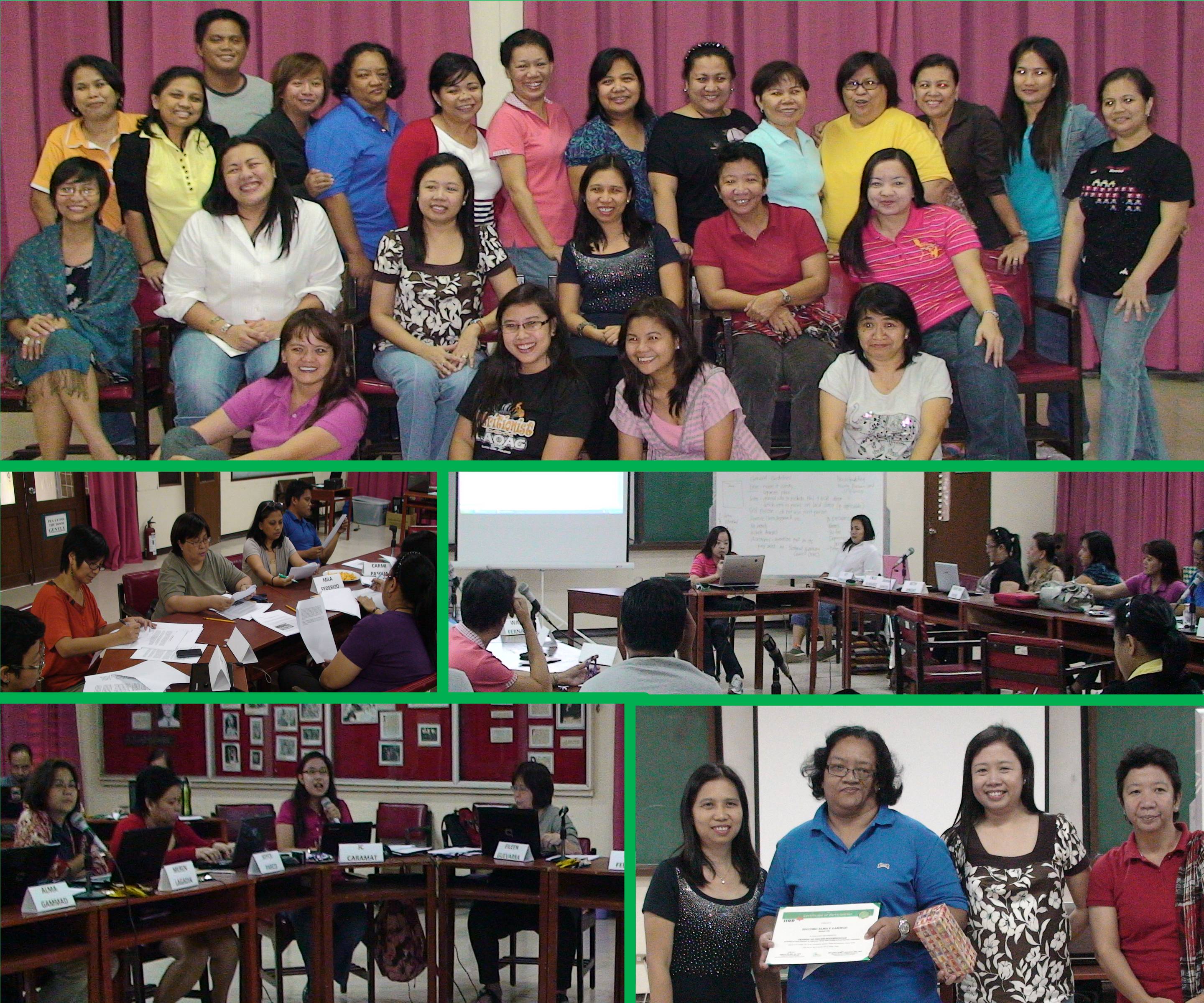 Participants of the three-day workshop in action