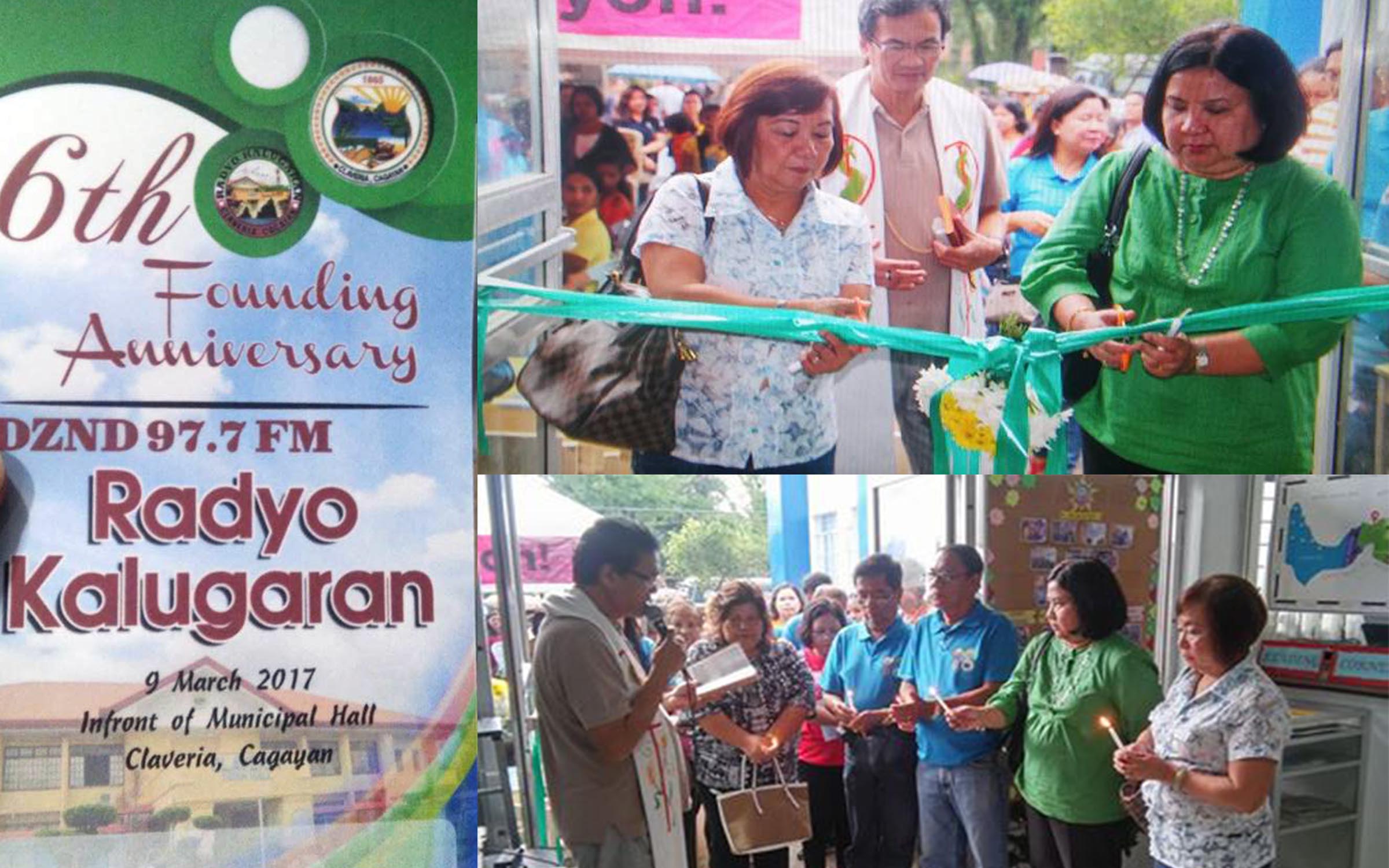 Photo Collage of Radyo Kalugaran's 6th founding annivesary