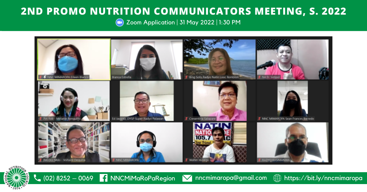 06012022 PROMO Nutri Com convenes for 2nd Quarter Meeting