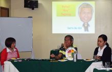 RNC TWG ex Pres Boy Tagalog gives a few words as he bids the team good bye