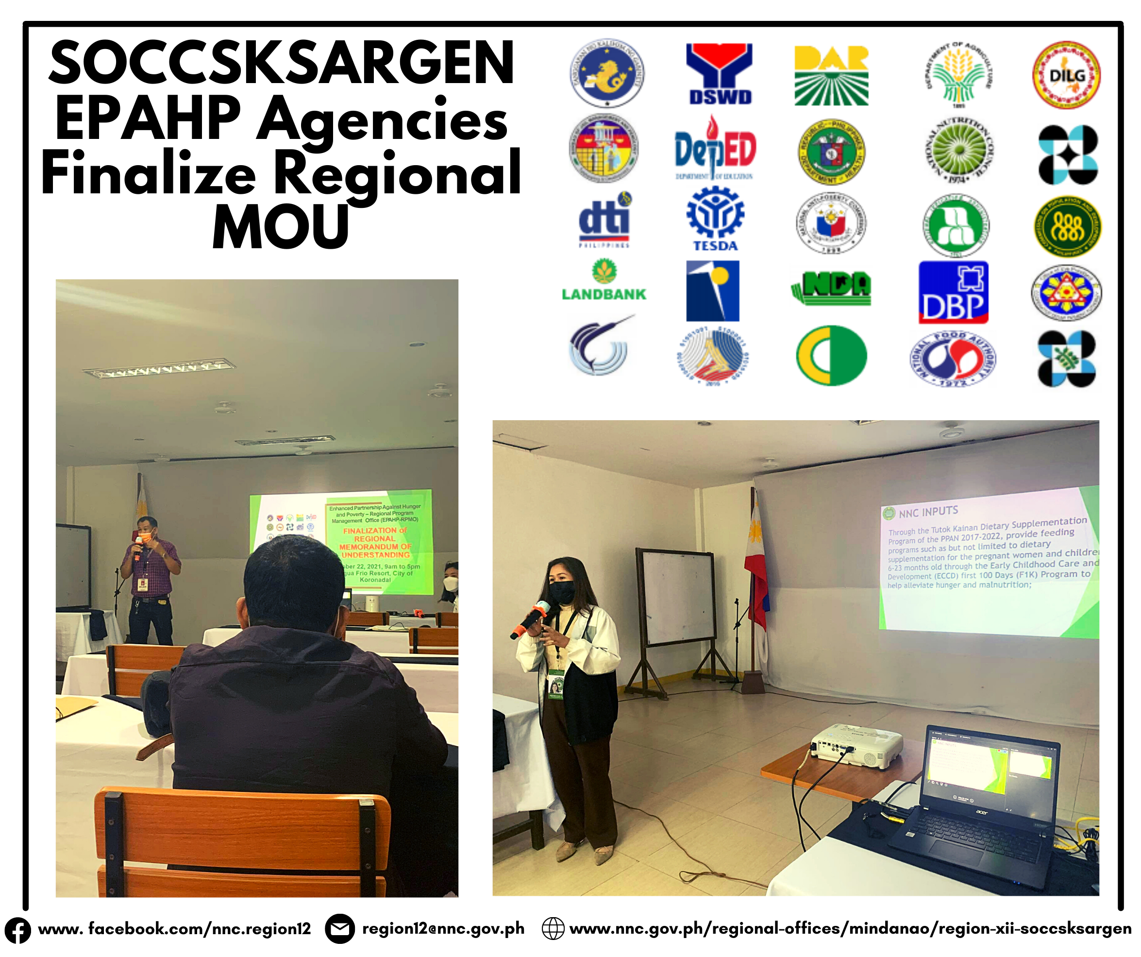 SOCCSKSARGEN EPAHP Agencies Finalize Regional MOU