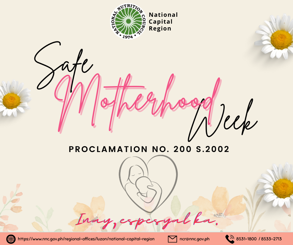 Safe Motherhood Week 2022 Inay special ka