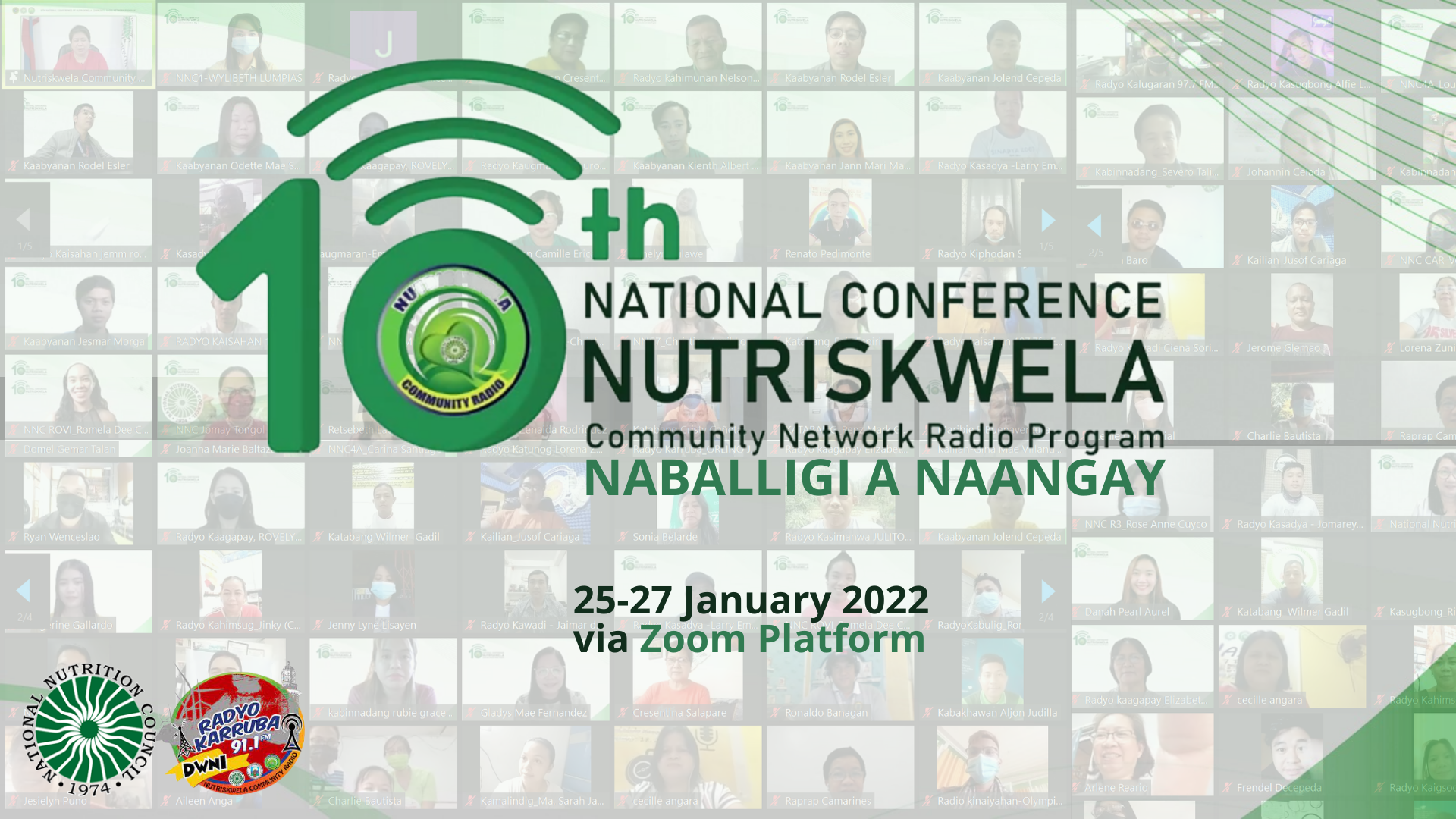 10th National Conference of Nutriskwela Community Radio Network Program naballigi a naangay