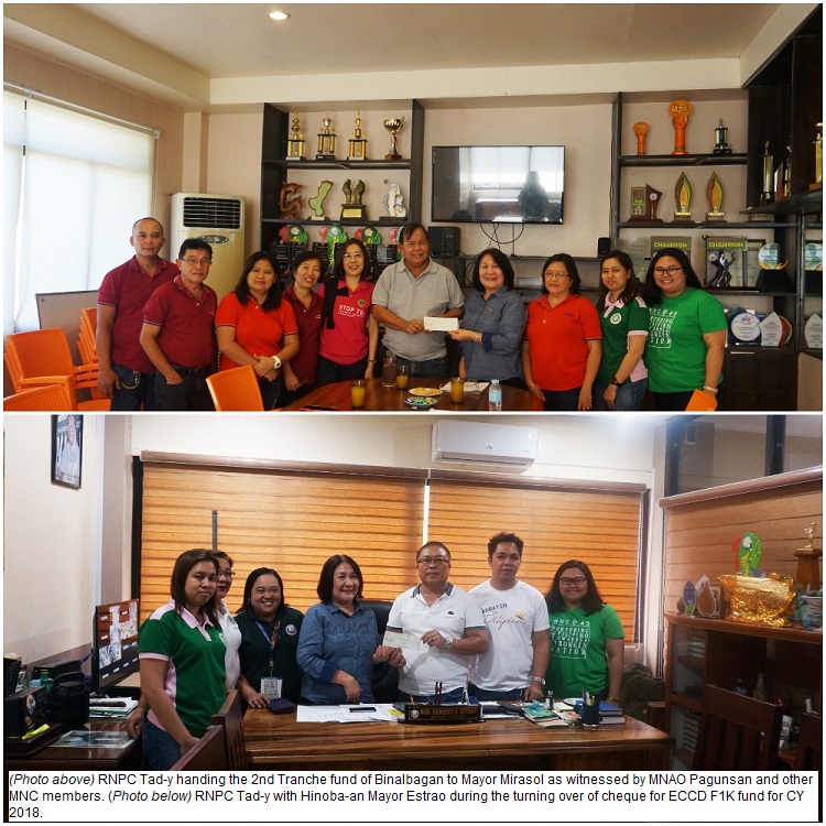 Binalbagan and Hinobaan receive 2nd tranche fund