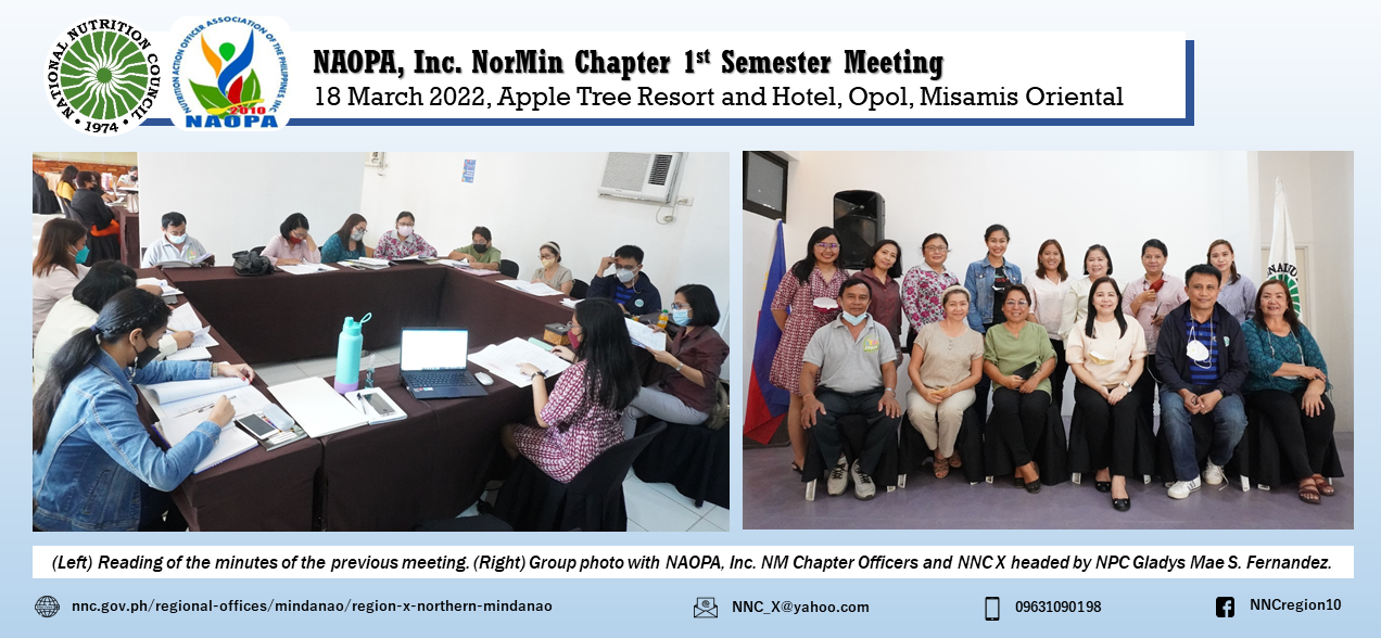 NAOPA Business Meeting 1st Sem 2022