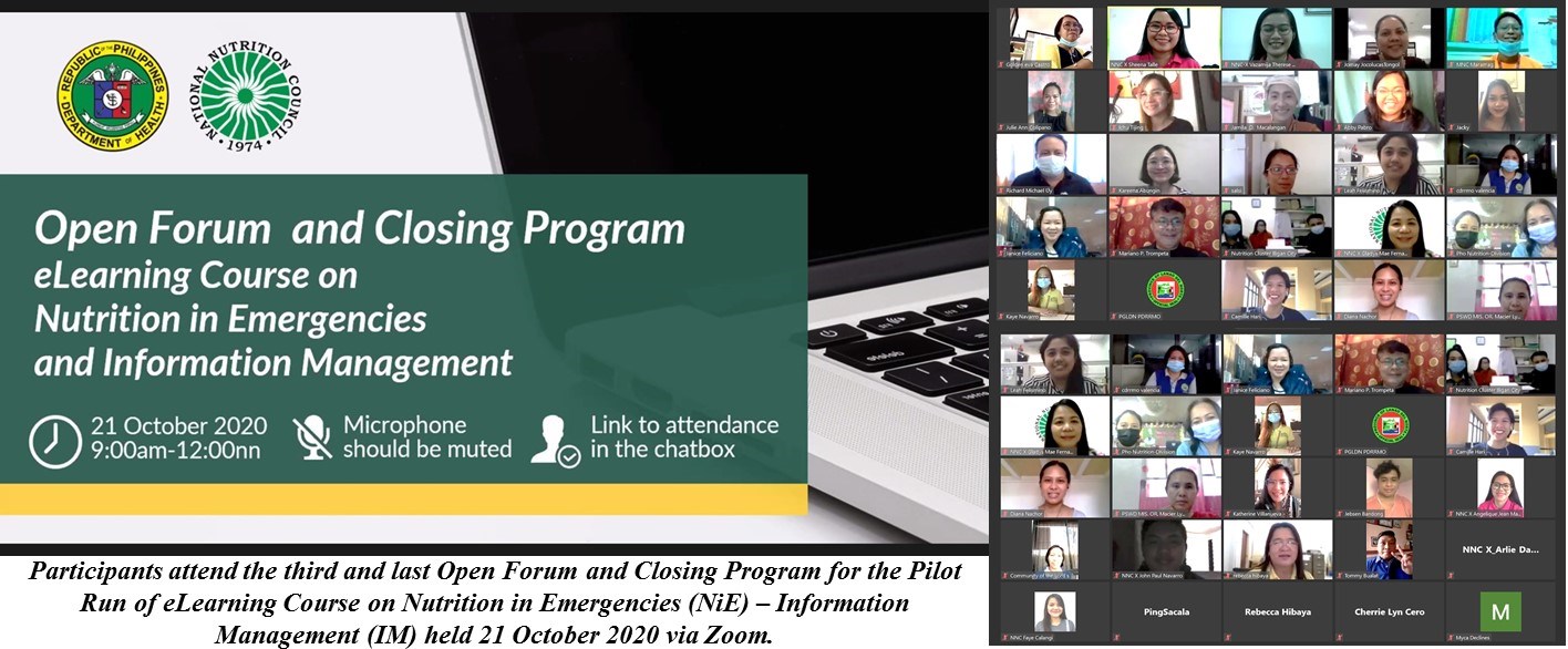 Pilot Run of eLearning Course on NiE IM