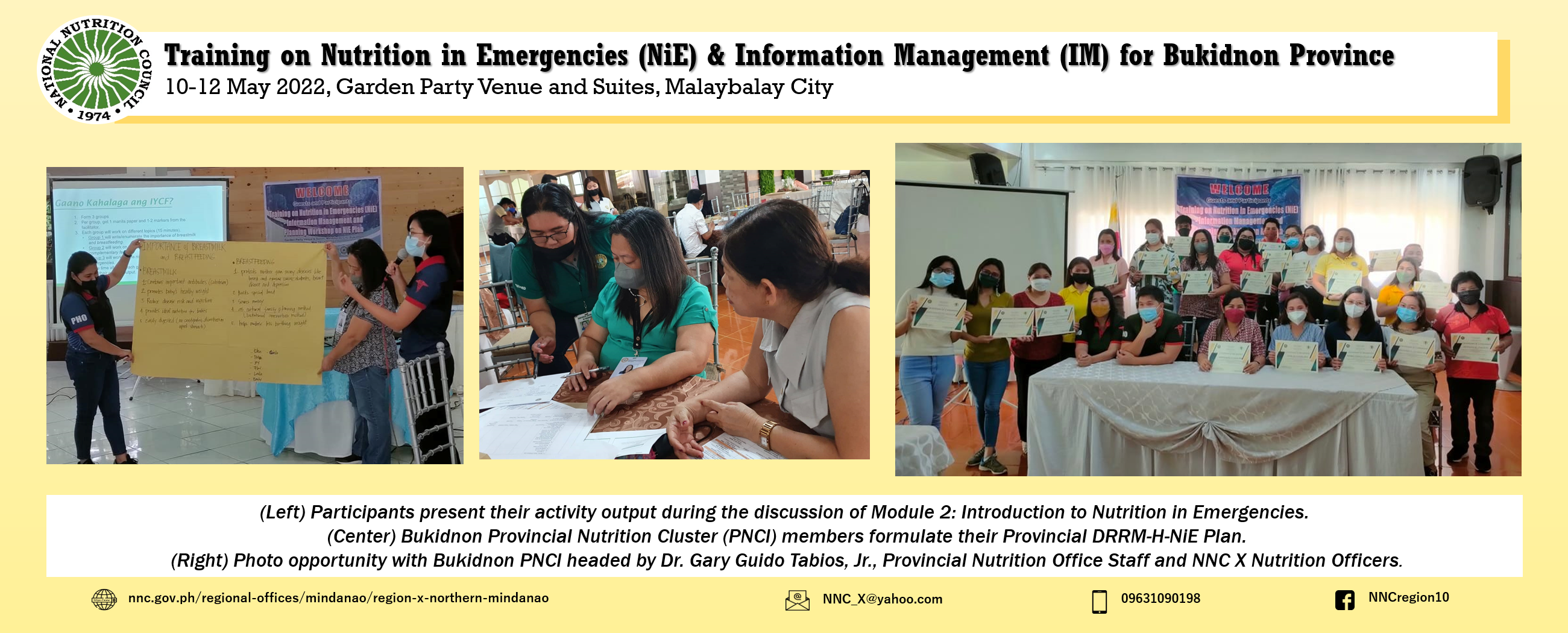 Revised Bukidnon NiE IM Training