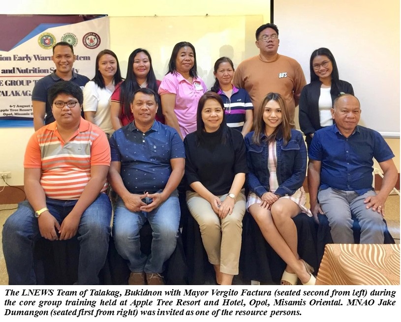 Talakag August 2019 LNEWS Core Group Trng