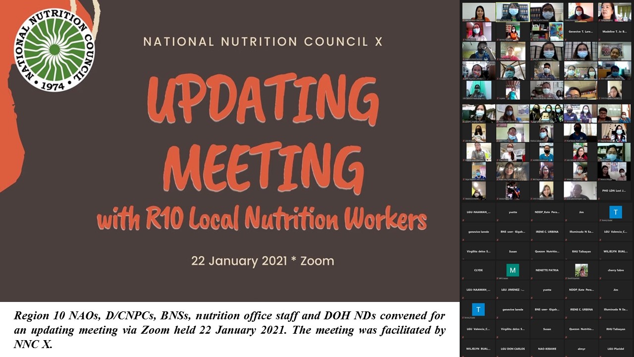 Updating Meeting with R10 Local Nutrition Workers