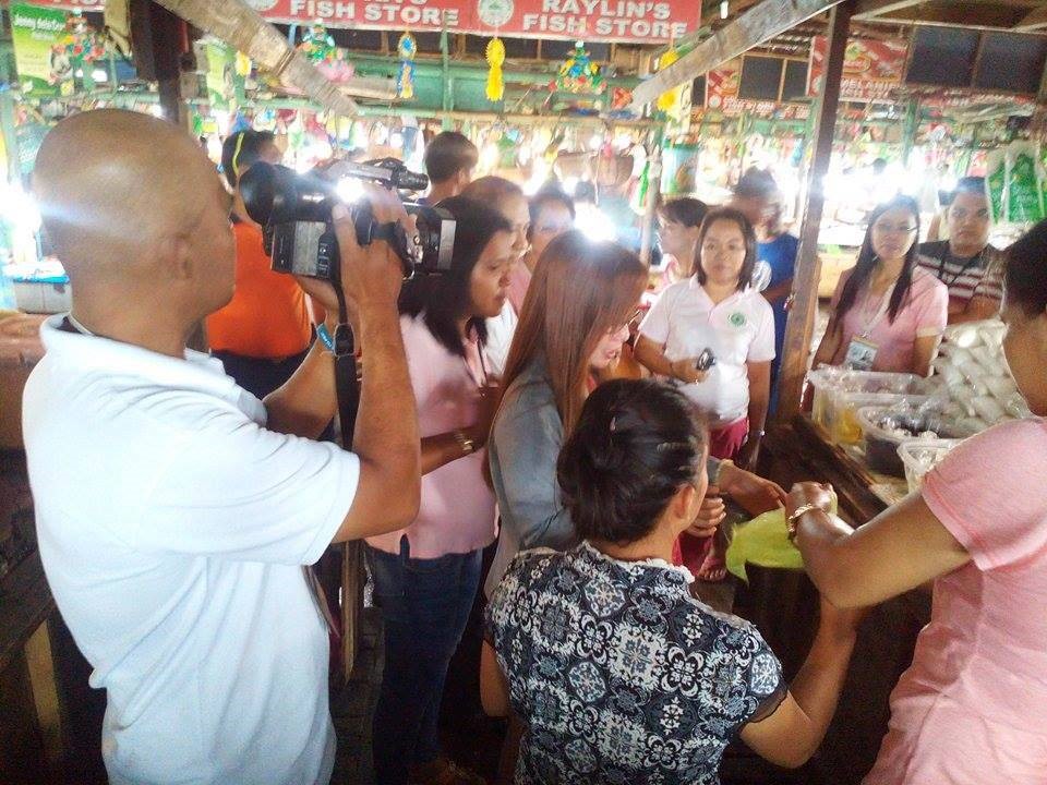 Dec. 1, 2015 - Provincial Bantay Asin Task Force during salt testing in public market .