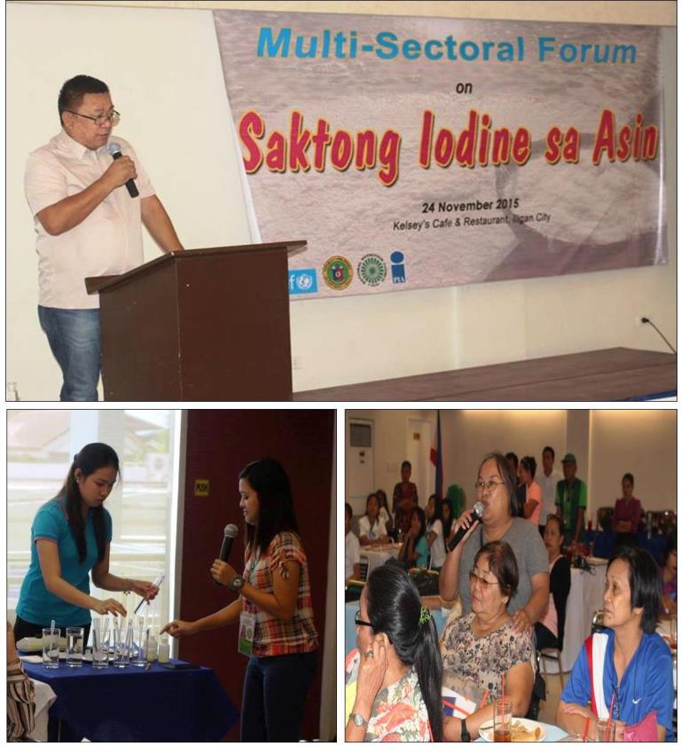 Multi-Sectoral Forum on Saktong Iodine sa Asin in Iligan City graced by Hon. Mayor Ruderic C. Marzo
