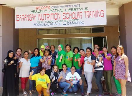 A total of 40 new BNSs attended the two batches of Training on the Basic Course for Barangay Nutrition Scholars conducted by the Provincial Government last February 17-24, 2016 at the Mindanao Civic Center, Tubod Lanao del Norte.  