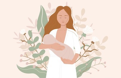 breastfeeding mother graphic
