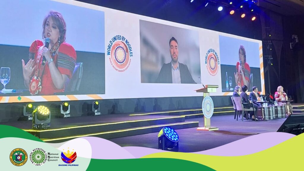 Dr. Azucena Milana-dayanghirang in the Nutrition Forum at the 11th World Instant Noodles Association (WINA)